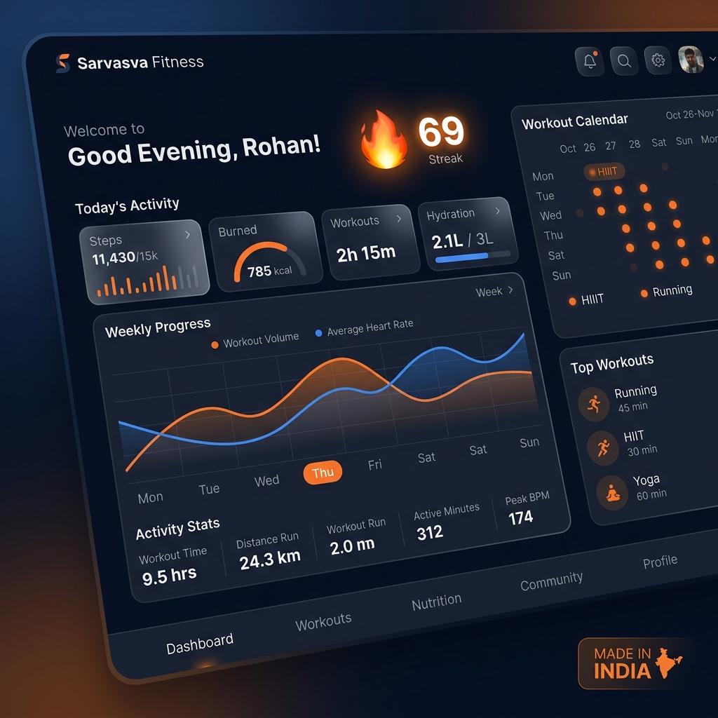 Sarvasva Fitness — Behavioral PWA Engine