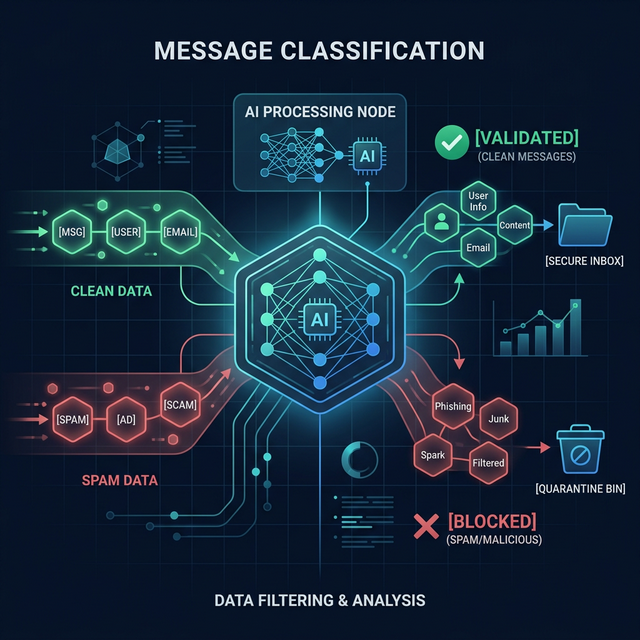 AI spam detection project by Sarthak Srivastava